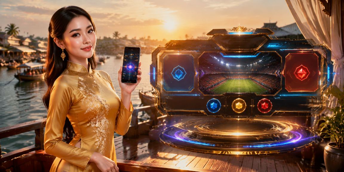 Người chơi cá cược esports mặc áo dài truyền thống tại Cần Thơ